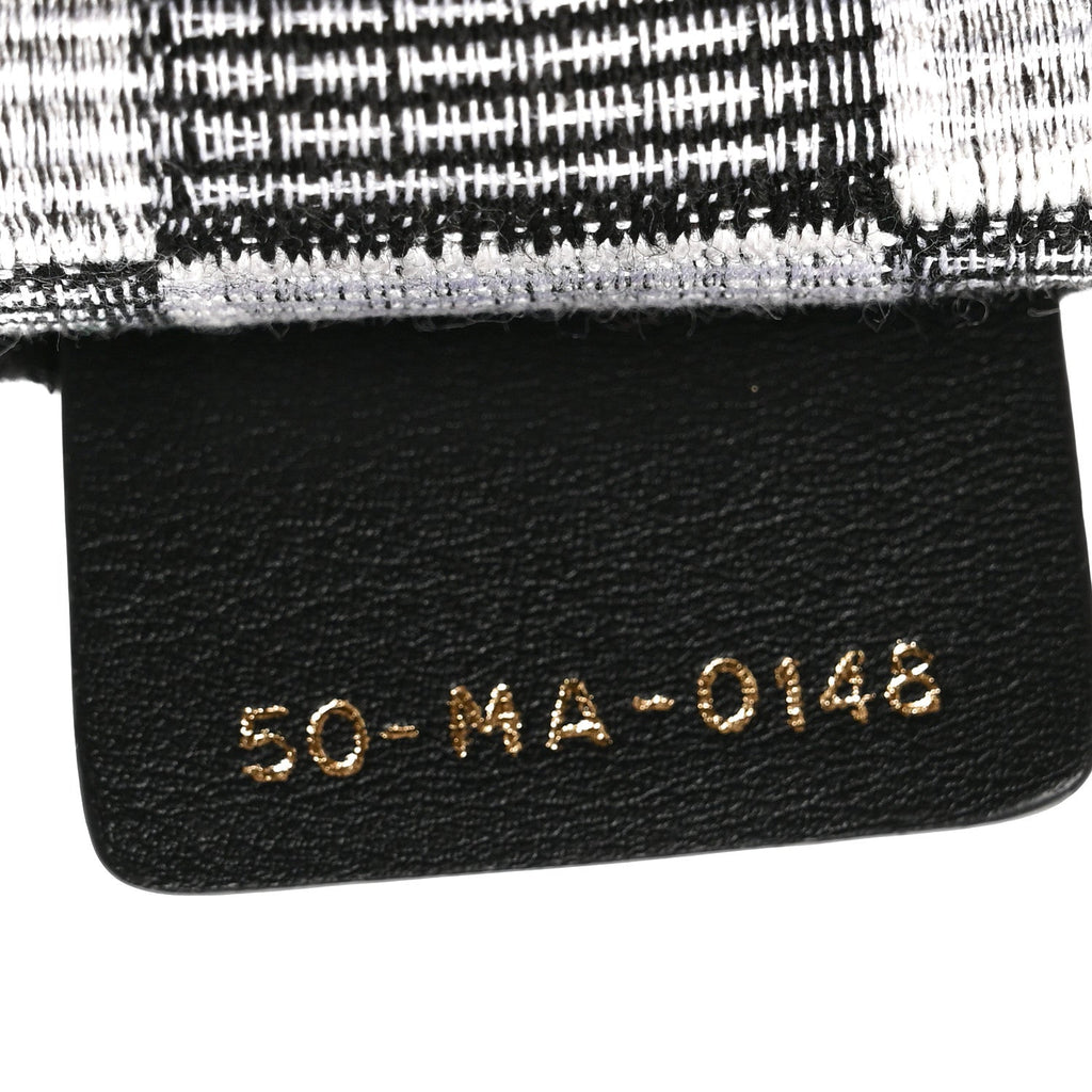 Canvas Embroidered Checkered Book Tote Black White £¨ Direct shipment via from wholesalehk.shop