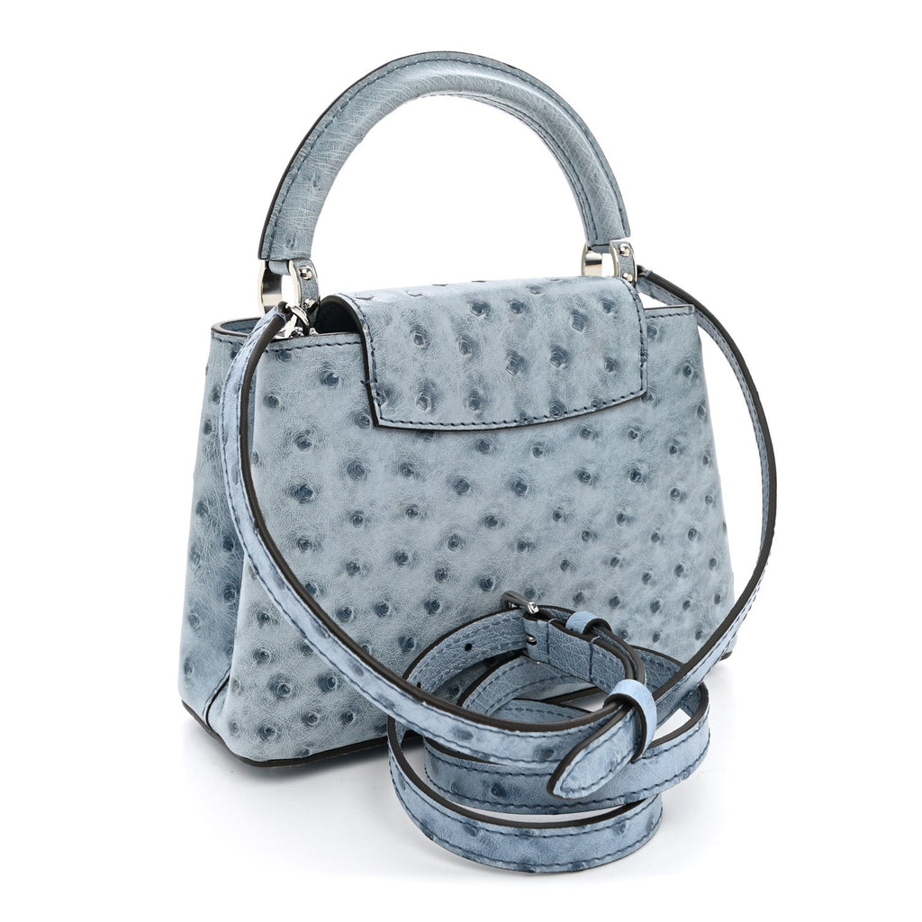Ostrich Capucines Mini Blue Denim £¨ Direct shipment via from wholesalehk.shop