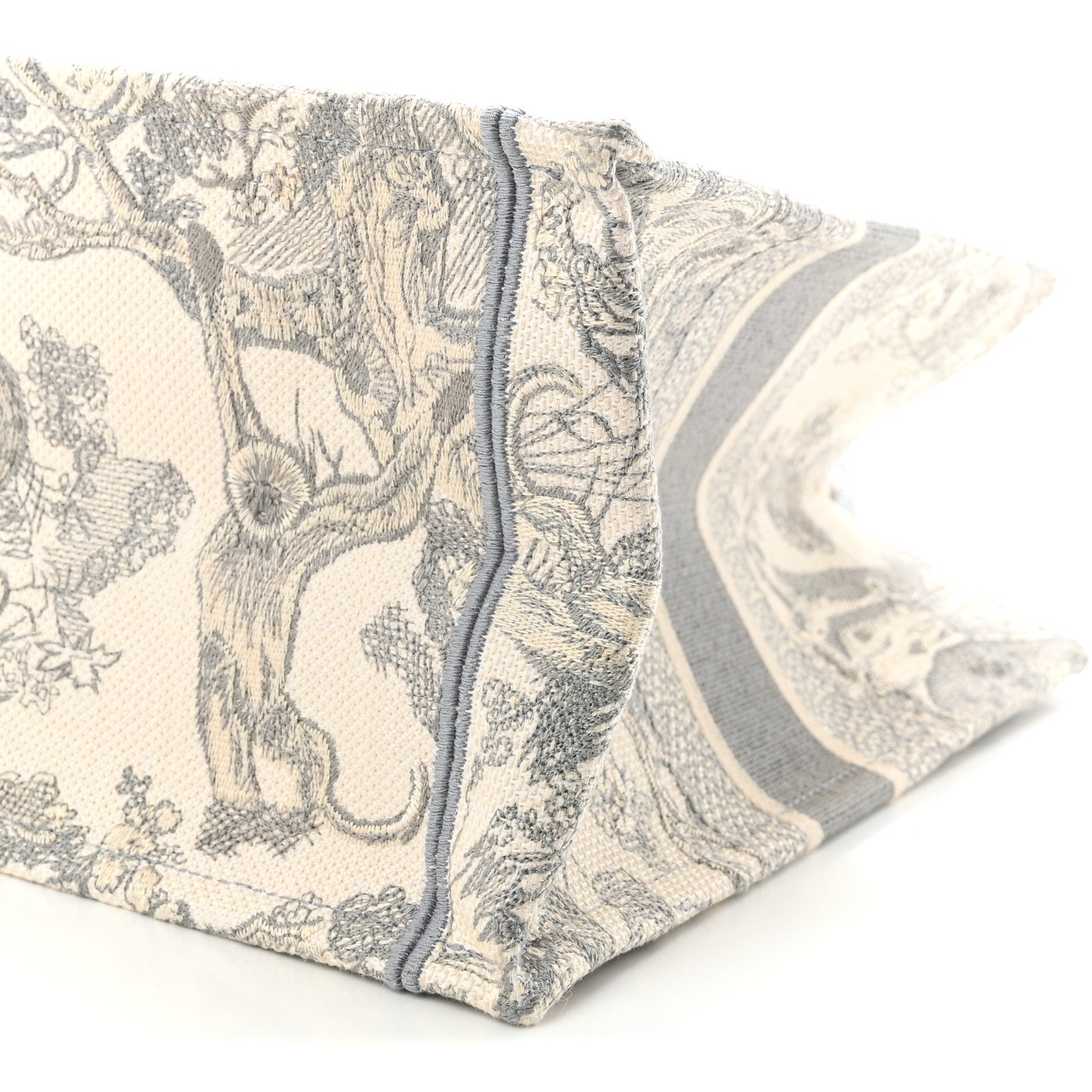 Canvas Embroidered Medium Dioriviera Toile De Jouy Book Tote Gray £¨ Direct shipment via from wholesalehk.shop