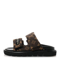 Nylon Monogram LV Pool Pillow Flat Comfort Mule 37 Cacao Brown 37 Cacao Brown £¨ Direct shipment via from wholesalehk.shop