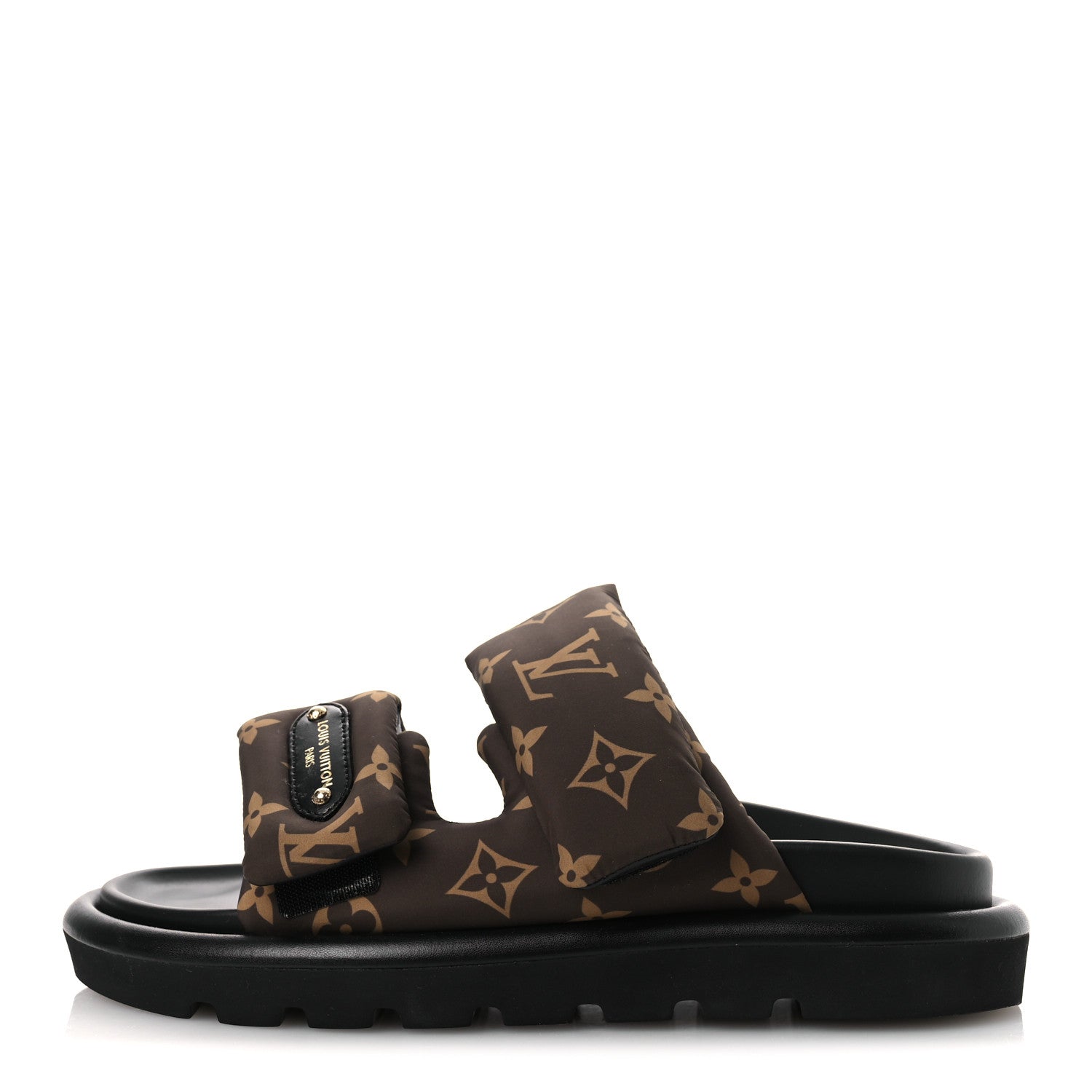 Nylon Monogram LV Pool Pillow Flat Comfort Mule 37 Cacao Brown 37 Cacao Brown £¨ Direct shipment via from wholesalehk.shop