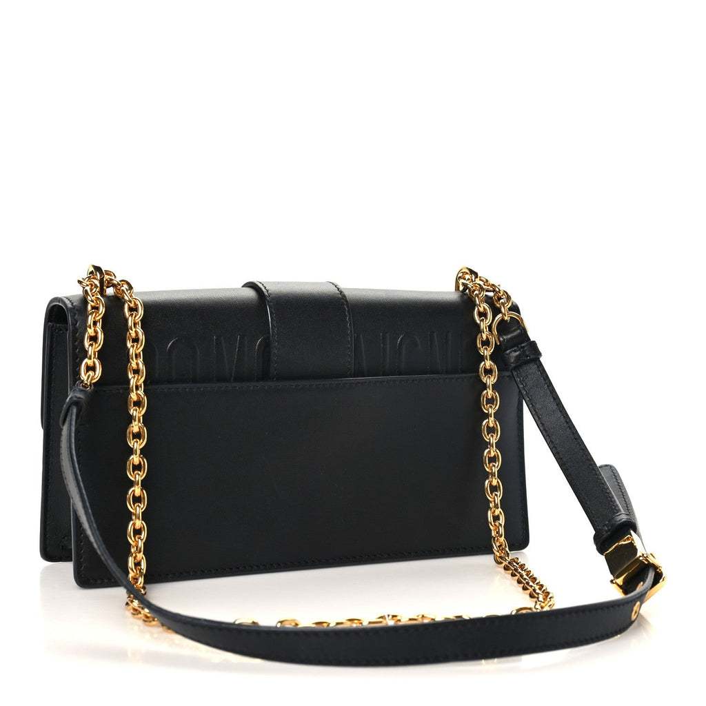 Calfskin 30 Montaigne East West Chain Flap Bag Black wholesalehk.shop