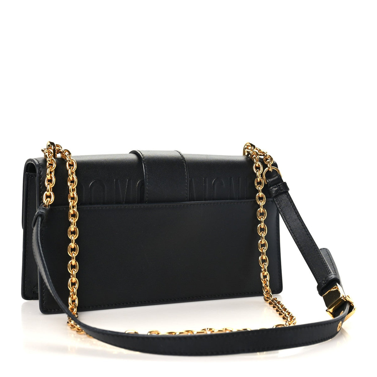 Calfskin 30 Montaigne East West Chain Flap Bag Black wholesalehk.shop
