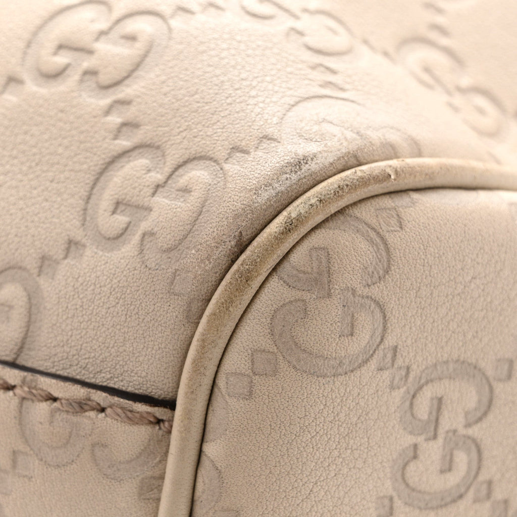 Guccissima Medium Sukey Tote Mystic White £¨ Direct shipment via from wholesalehk.shop