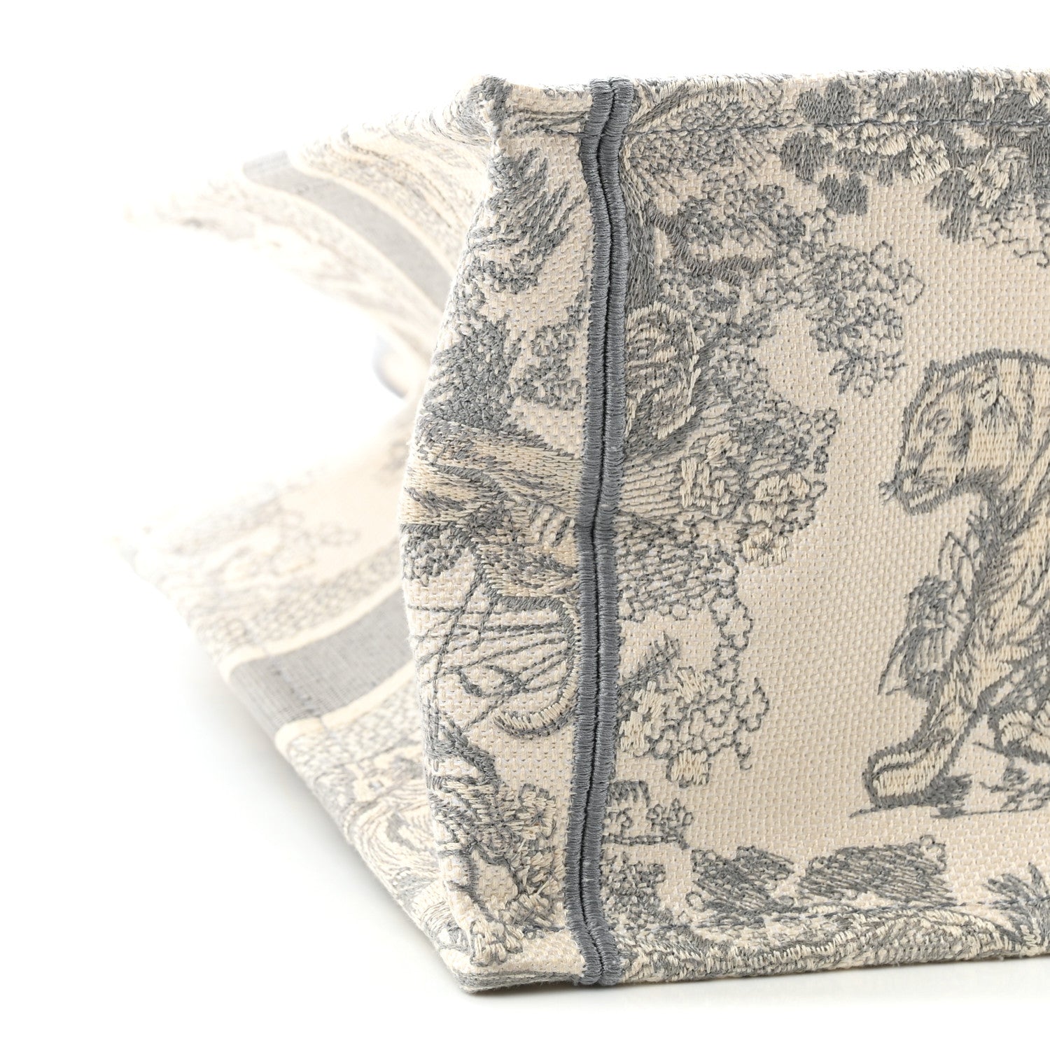 Canvas Embroidered Medium Dioriviera Toile De Jouy Book Tote Gray £¨ Direct shipment via from wholesalehk.shop