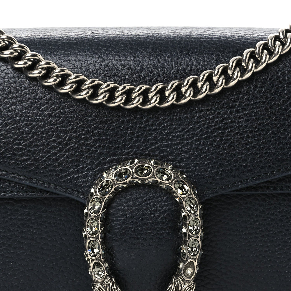 Pebbled Calfskin Small Dionysus Shoulder Bag Black wholesalehk.shop