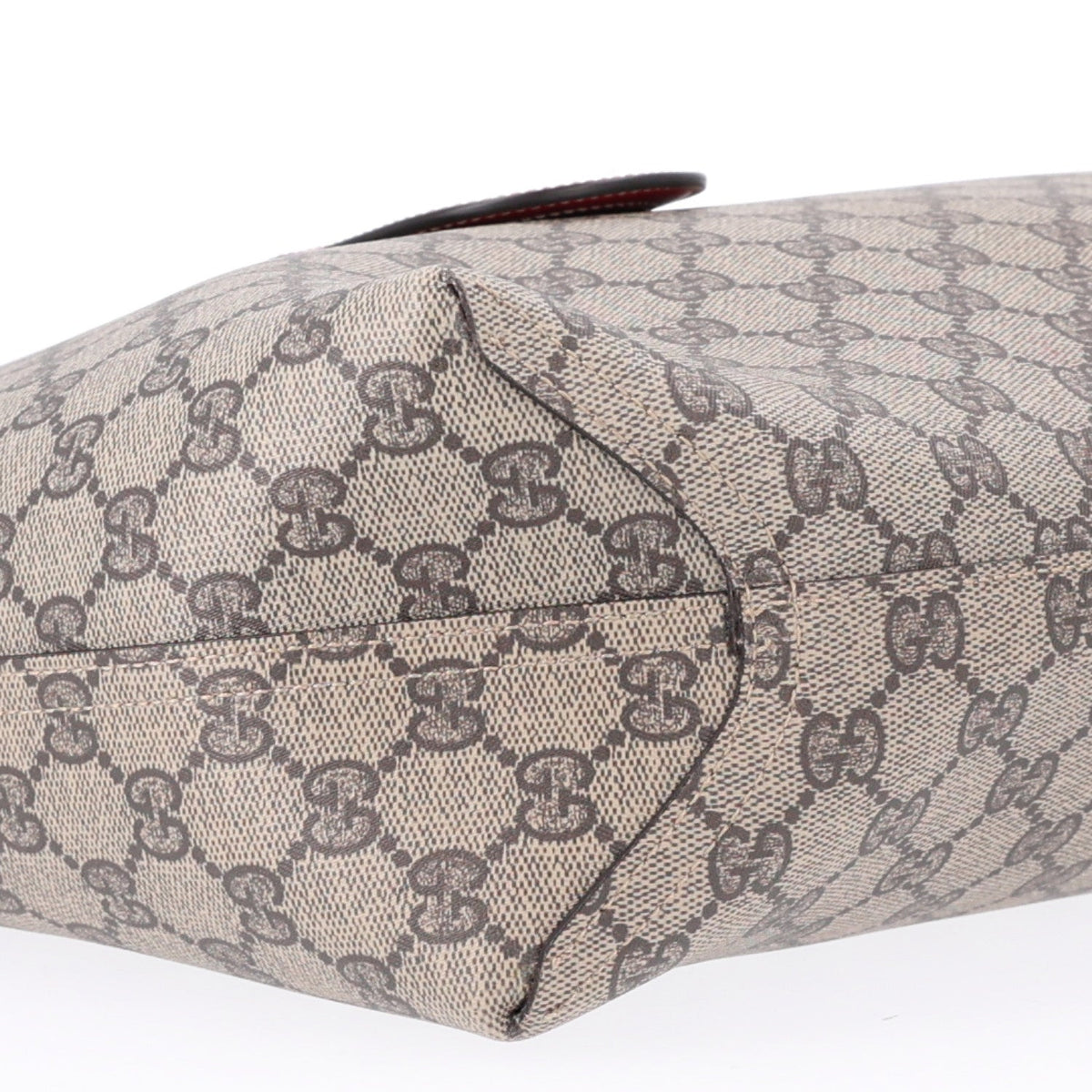 GG Supreme Monogram Medium Reversible Tote Beige Red wholesalehk.shop
