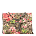 GG Supreme Monogram Blooms Mini Dionysus Chain Wallet Beige Multicolor Dry Rose wholesalehk.shop