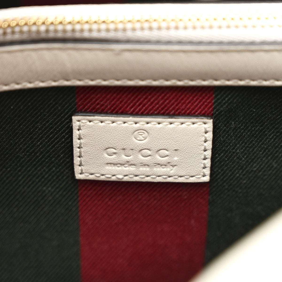 GG Supreme Monogram Medium Emblem Bucket Bag Beige White wholesalehk.shop