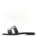 Box Calfskin Oran Sandals 36.5 Black wholesalehk.shop