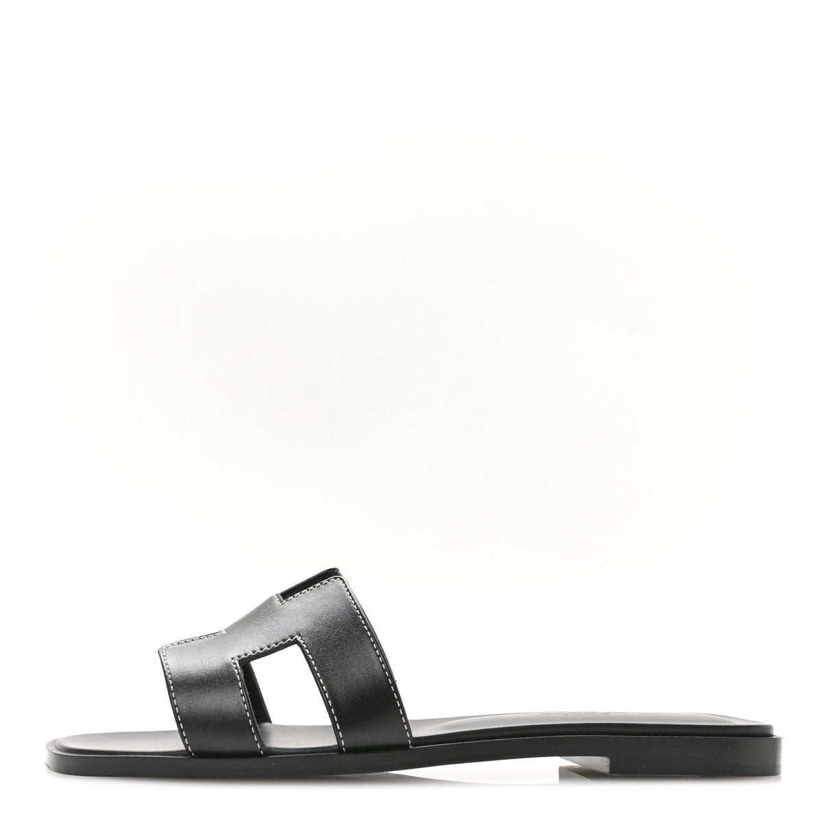 Box Calfskin Oran Sandals 36.5 Black wholesalehk.shop