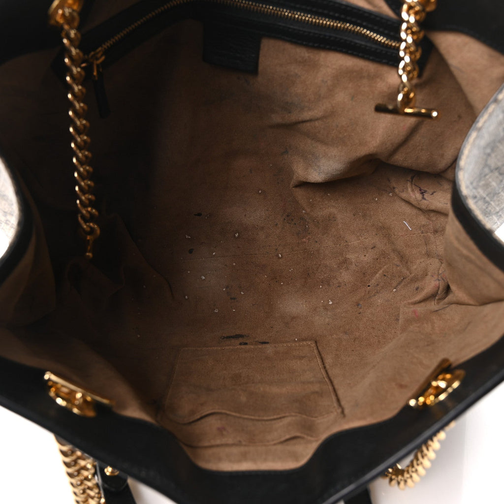 GG Supreme Monogram Medium Padlock Tote Black £¨ Direct shipment via from wholesalehk.shop