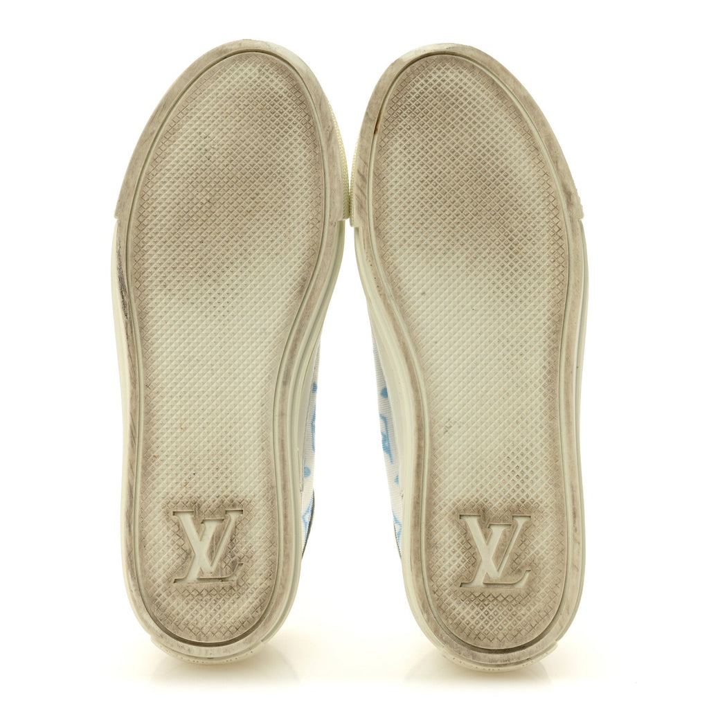 Technical Fabric Calfskin Monogram Stellar Sneakers 35  Blue £¨ Direct shipment via from wholesalehk.shop