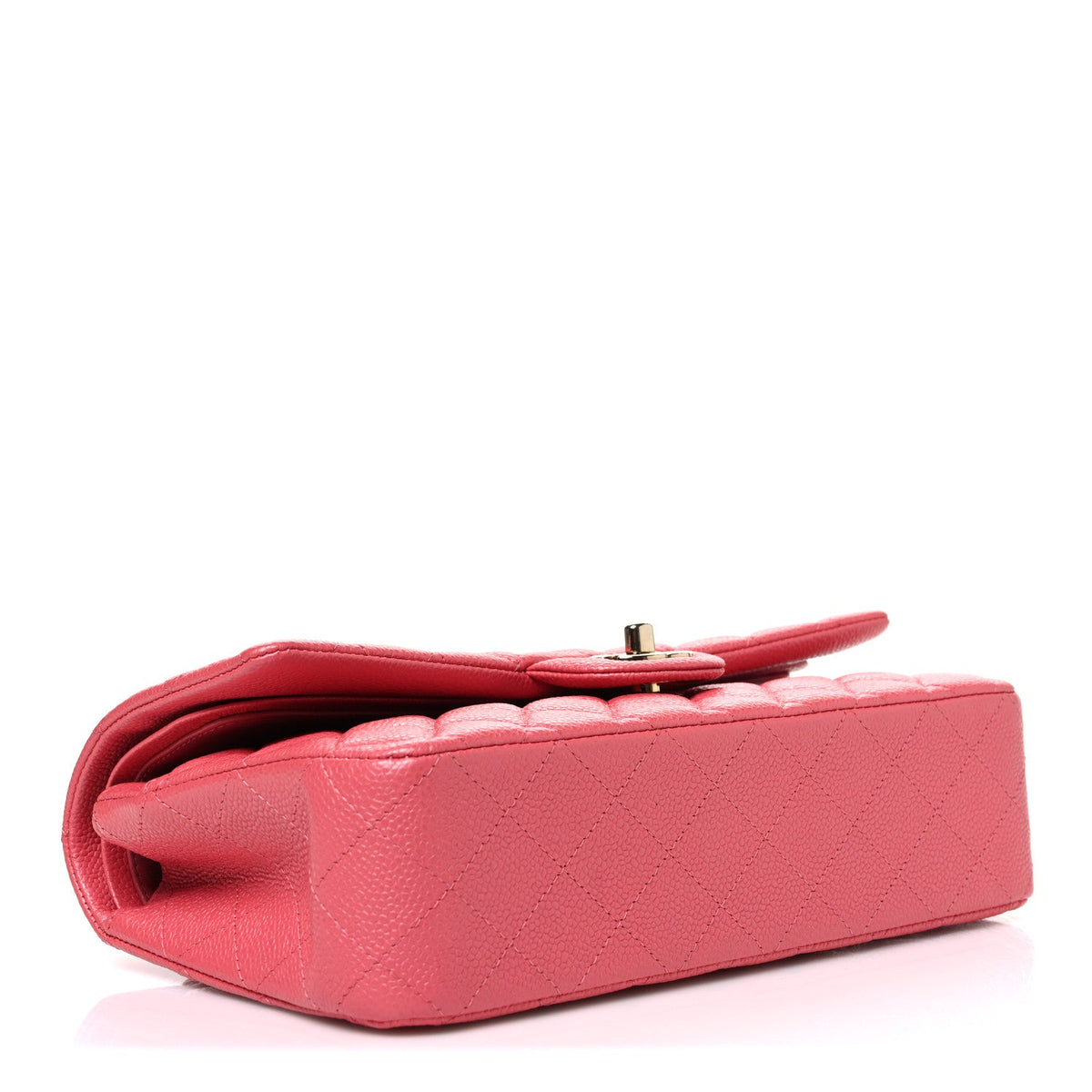Caviar Quilted Medium Double Flap Pink wholesalehk.shop