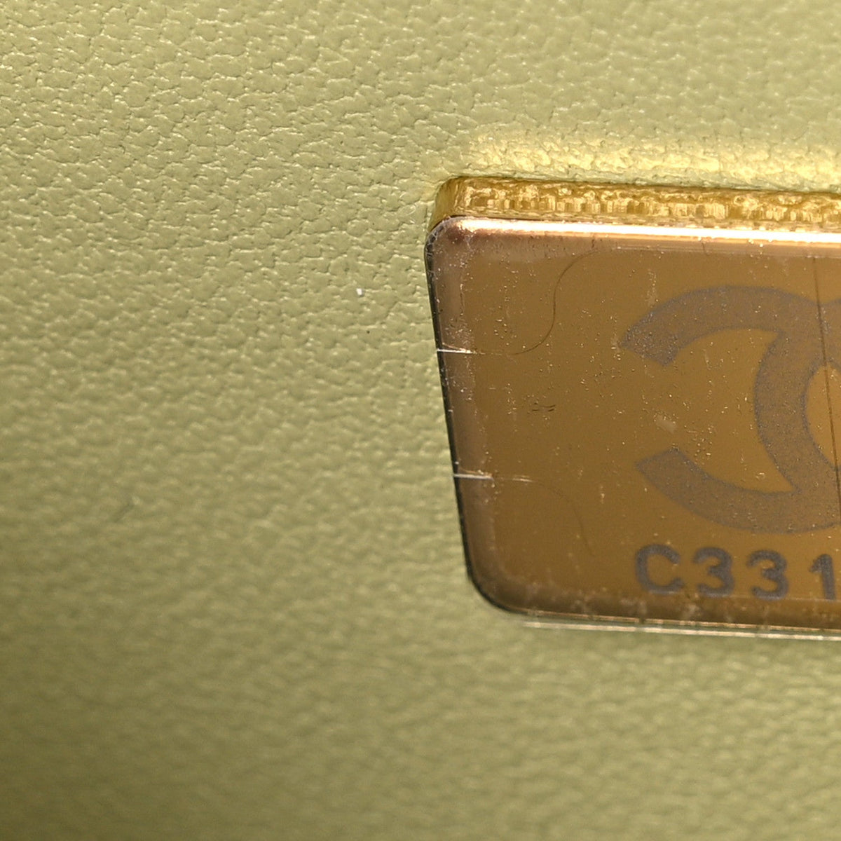 Calfskin Lizard Embossed Wallet On Chain WOC Green wholesalehk.shop