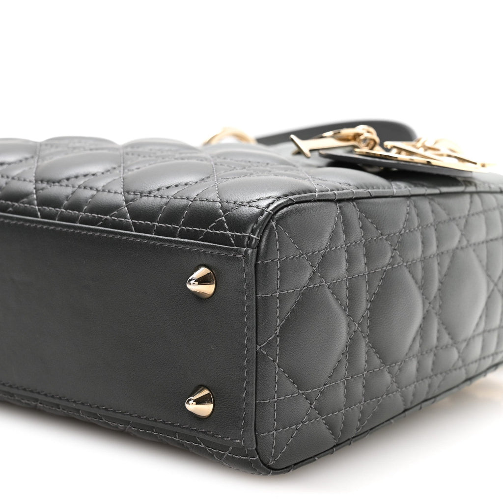 Lambskin Cannage Gradient Small My ABCDior Lady Dior Grey wholesalehk.shop