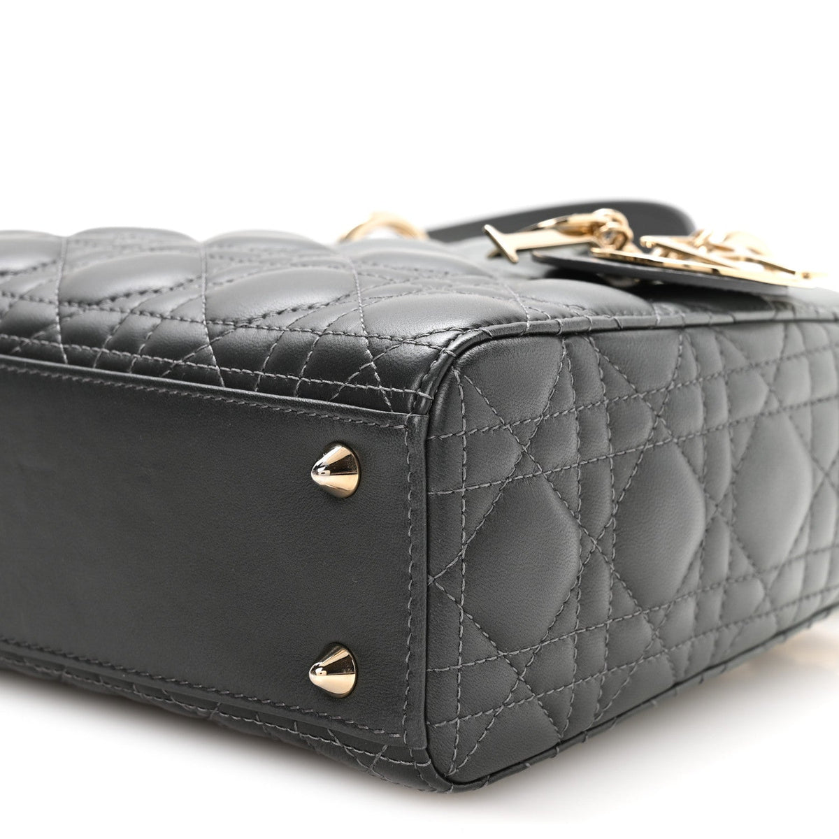 Lambskin Cannage Gradient Small My ABCDior Lady Dior Grey wholesalehk.shop
