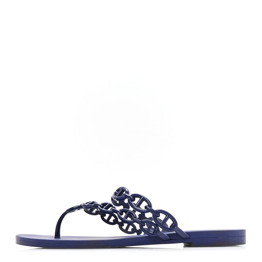 Rubber Chaine d'Ancre Island Sandals 37 Bleu Smalt wholesalehk.shop