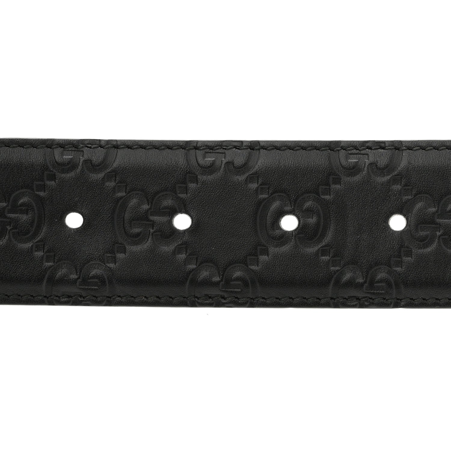 Guccissima Signature Interlocking G 40mm Belt 80 32 Black £¨ Direct shipment via from wholesalehk.shop