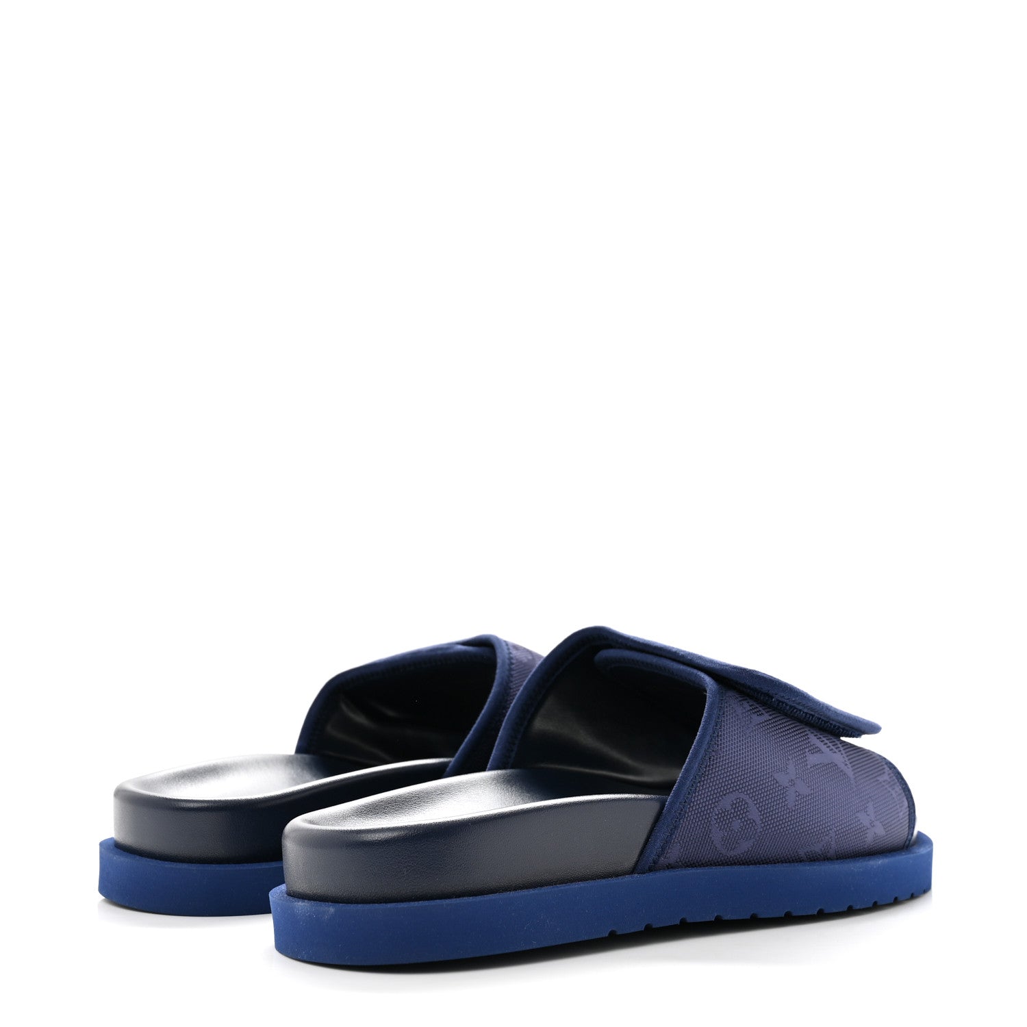 Monogram Mens Miami Mules 8.5 Navy Blue £¨ Direct shipment via from wholesalehk.shop