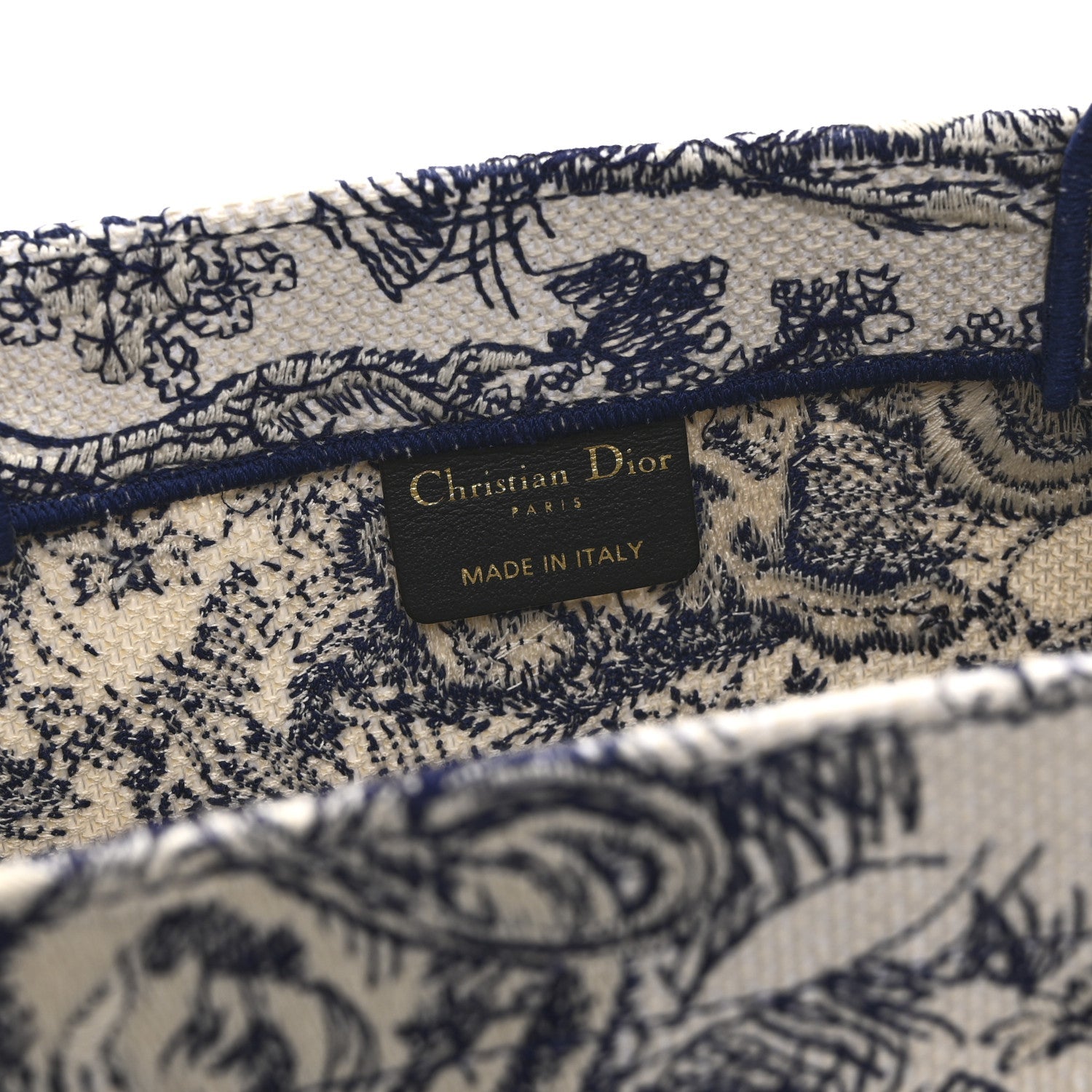 Canvas Embroidered Medium Dioriviera Toile De Jouy Book Tote Blue £¨ Direct shipment via from wholesalehk.shop