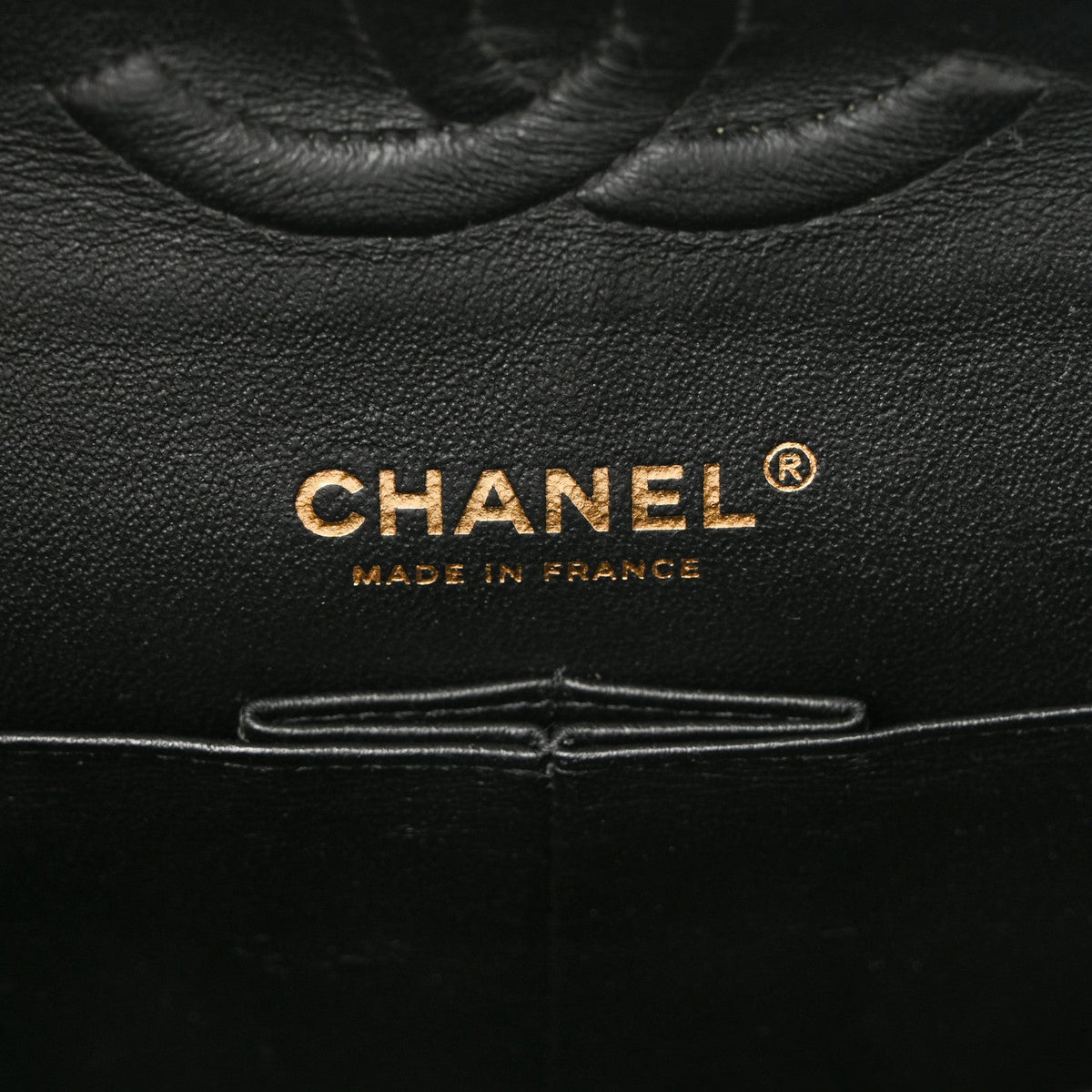Lambskin Chevron Quilted Medium Double Flap Black wholesalehk.shop