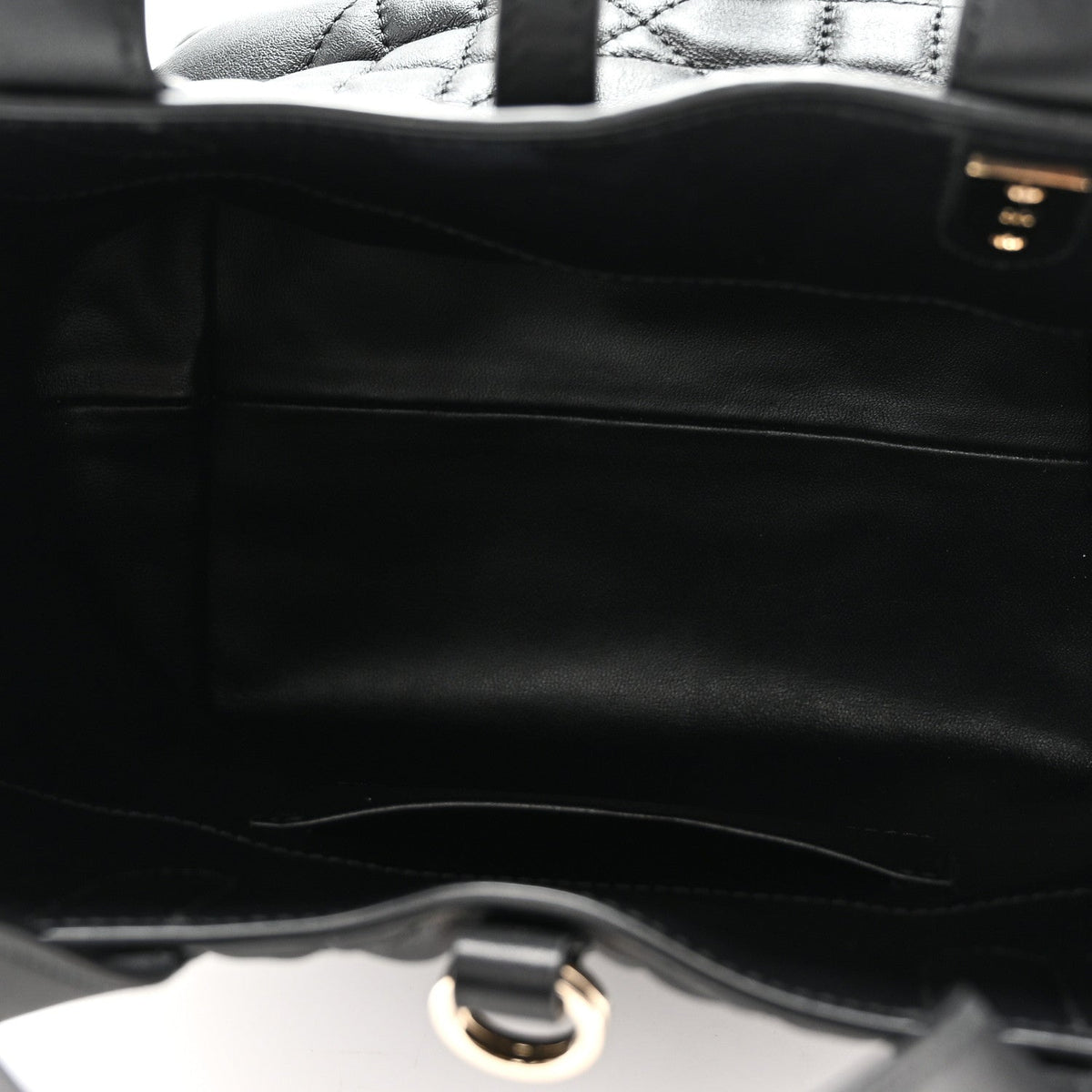 Calfskin Macrocannage Small Toujours Vertical Tote Black wholesalehk.shop