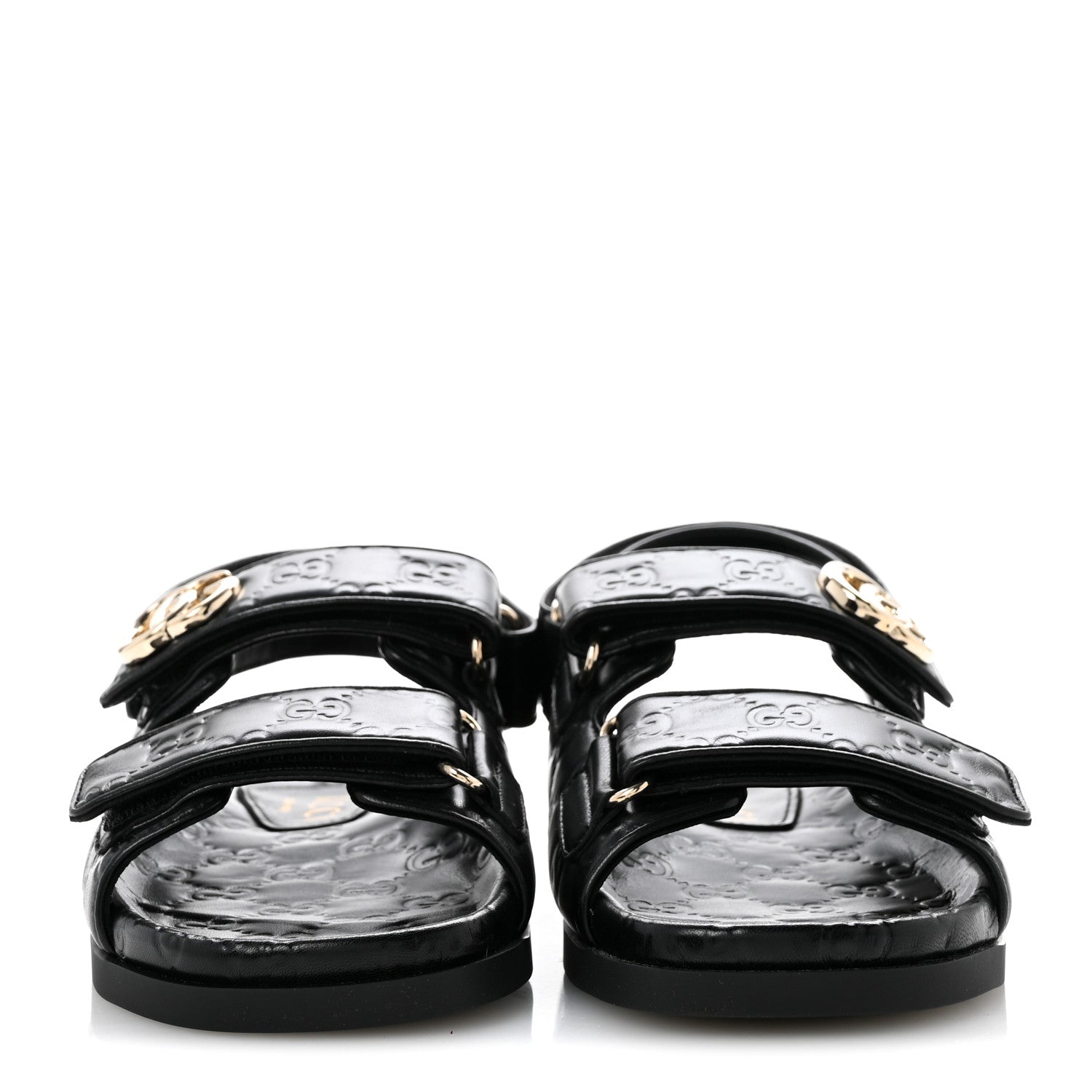 Guccissima GG Embossed Womens Sandals 36.5 Black £¨ Direct shipment via from wholesalehk.shop