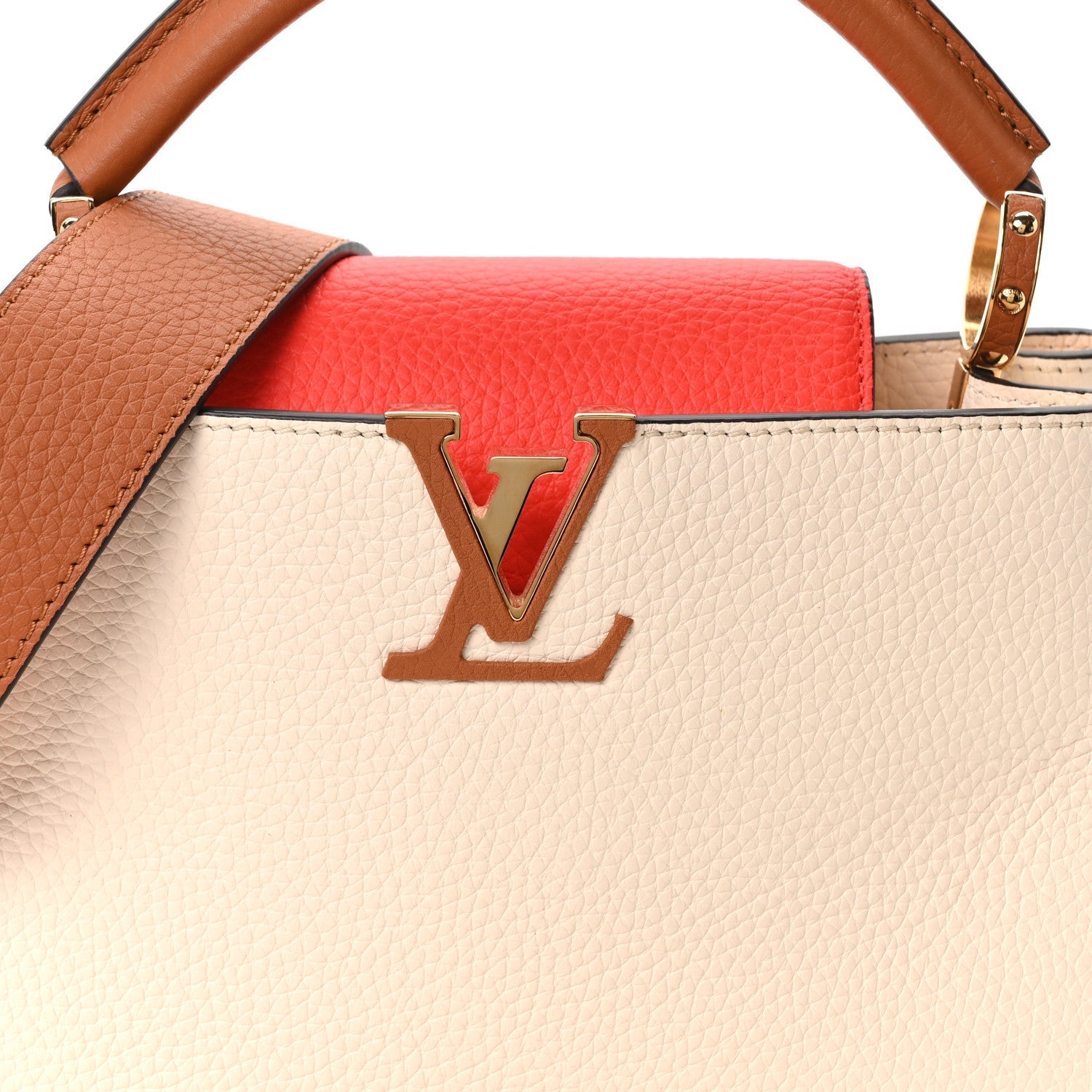 Taurillon Capucines BB Vanilla Light Beige Sienna Brown Tonic Orange £¨ Direct shipment via from wholesalehk.shop