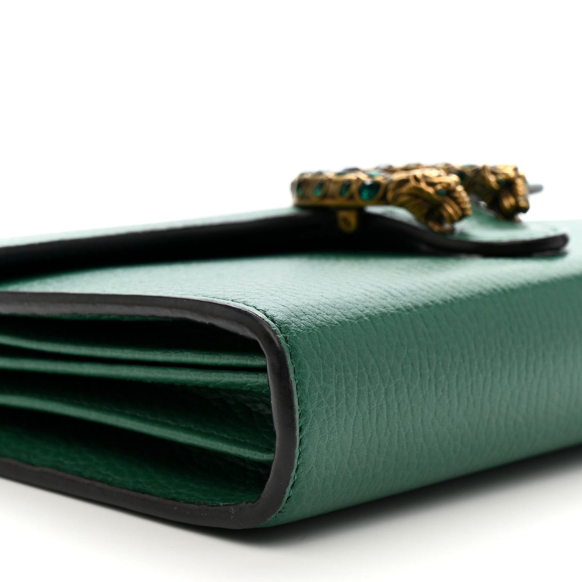Calfskin Mini Dionysus Chain Wallet Emerald wholesalehk.shop