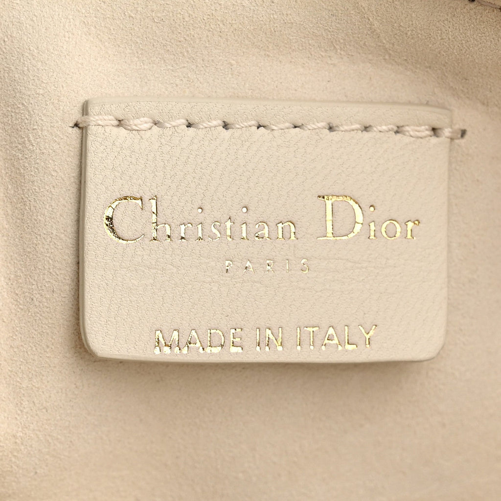 Lambskin Cannage Dior Club Bag  Dusty Ivory wholesalehk.shop