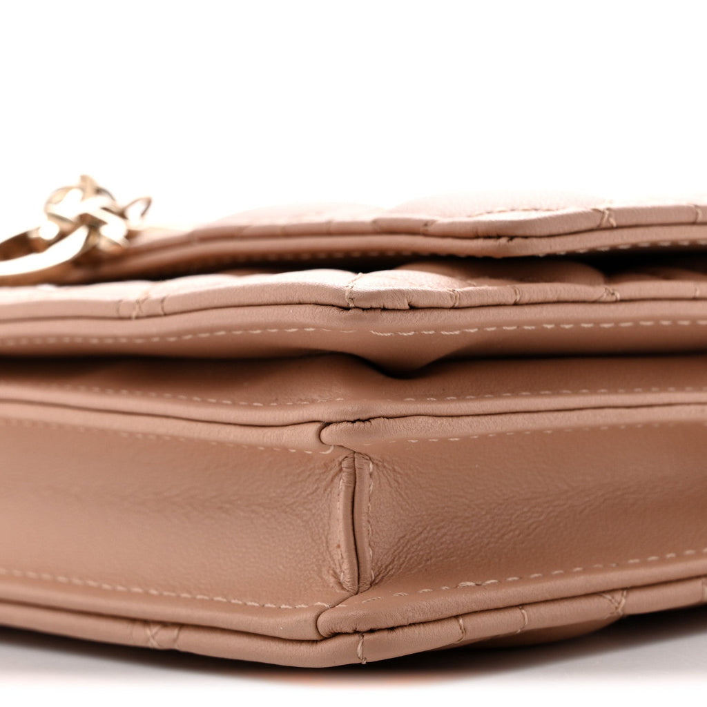 Lambskin Cannage Mini My Dior Bag Rose Des Vents wholesalehk.shop