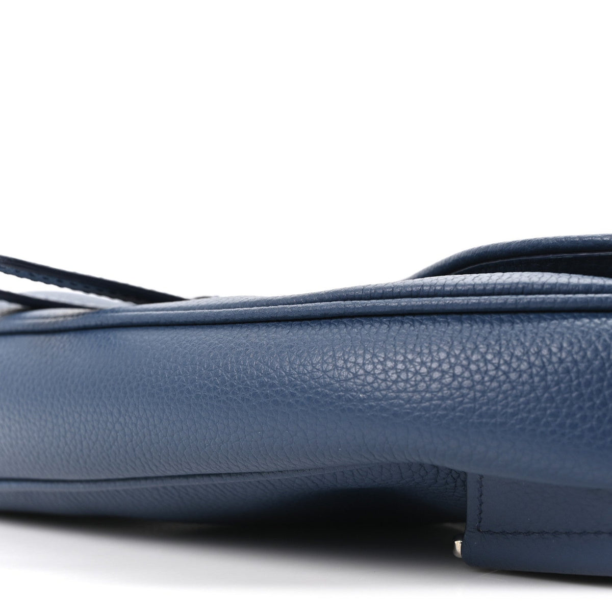 Grained Calfskin Mens Saddle Bag Navy Blue wholesalehk.shop