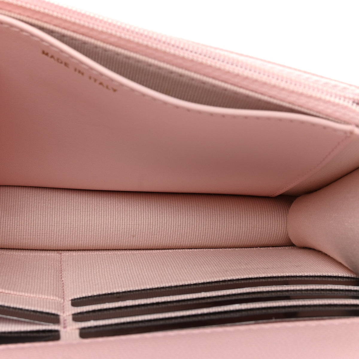 Caviar Quilted Crystal CC Wallet On Chain WOC Light Pink wholesalehk.shop