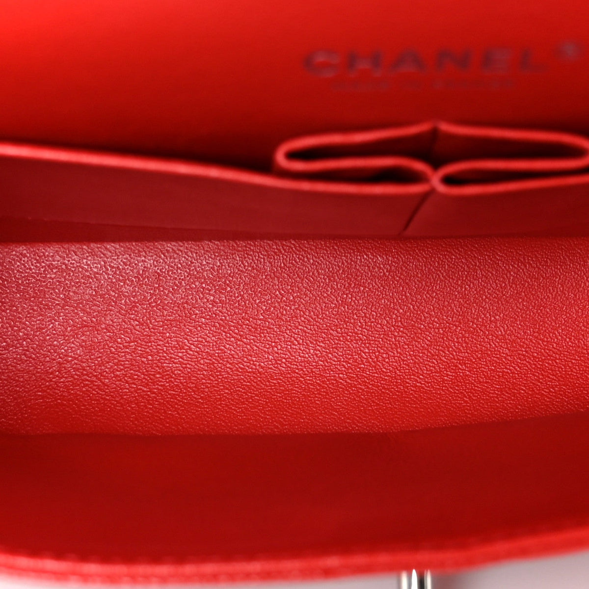 Caviar Quilted Medium Double Flap Red wholesalehk.shop