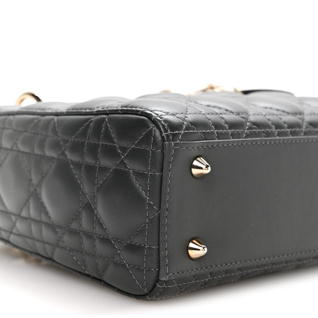 Lambskin Cannage Gradient Small My ABCDior Lady Dior Grey wholesalehk.shop