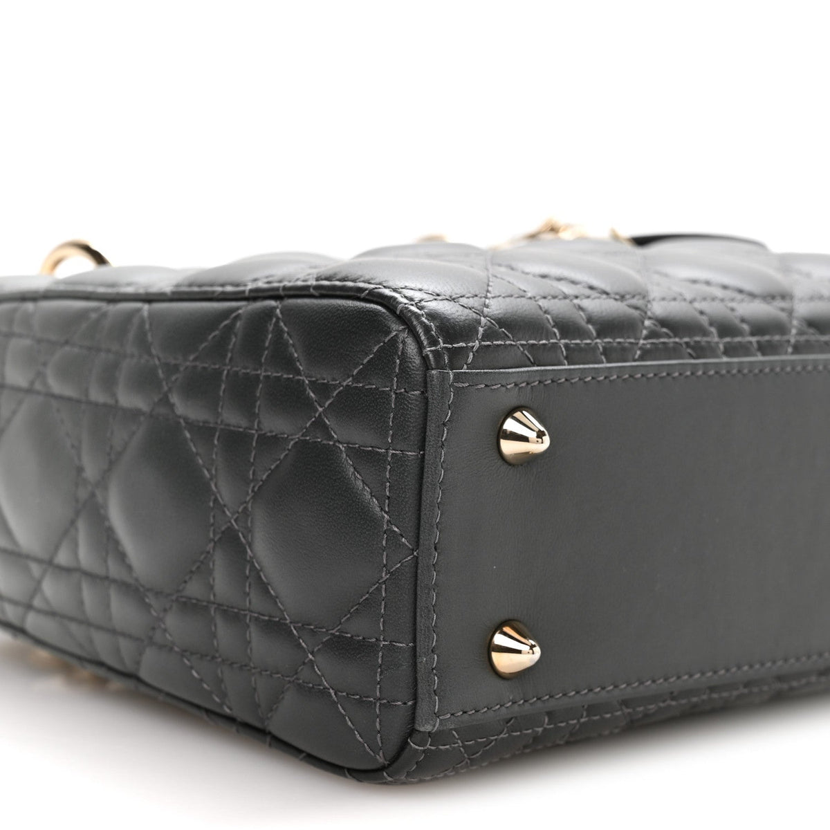 Lambskin Cannage Gradient Small My ABCDior Lady Dior Grey wholesalehk.shop
