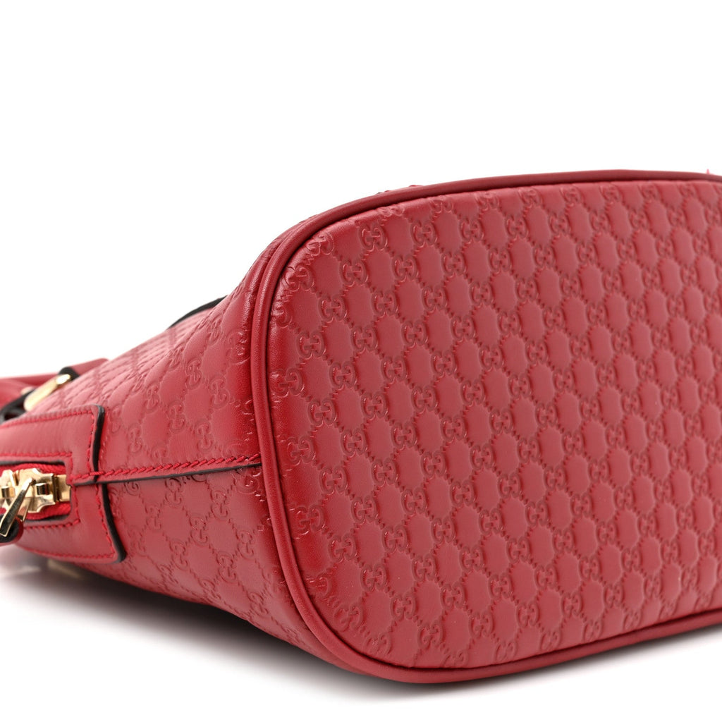 Soft Microguccissima Mini Dome Bag Rosso £¨ Direct shipment via from wholesalehk.shop