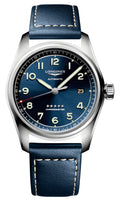 Longines Spirit Automatic COSC Stainless Steel Blue Dial Blue Leather Strap Date Mens Watch L3.810.4.93.0 wholesalehk.shop
