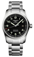 Longines Spirit Prestige Edition Automatic COSC Stainless Steel Black Dial Interchangeable Brown Leather/NATO Strap Date Mens Watch L3.810.4.53.9 wholesalehk.shop