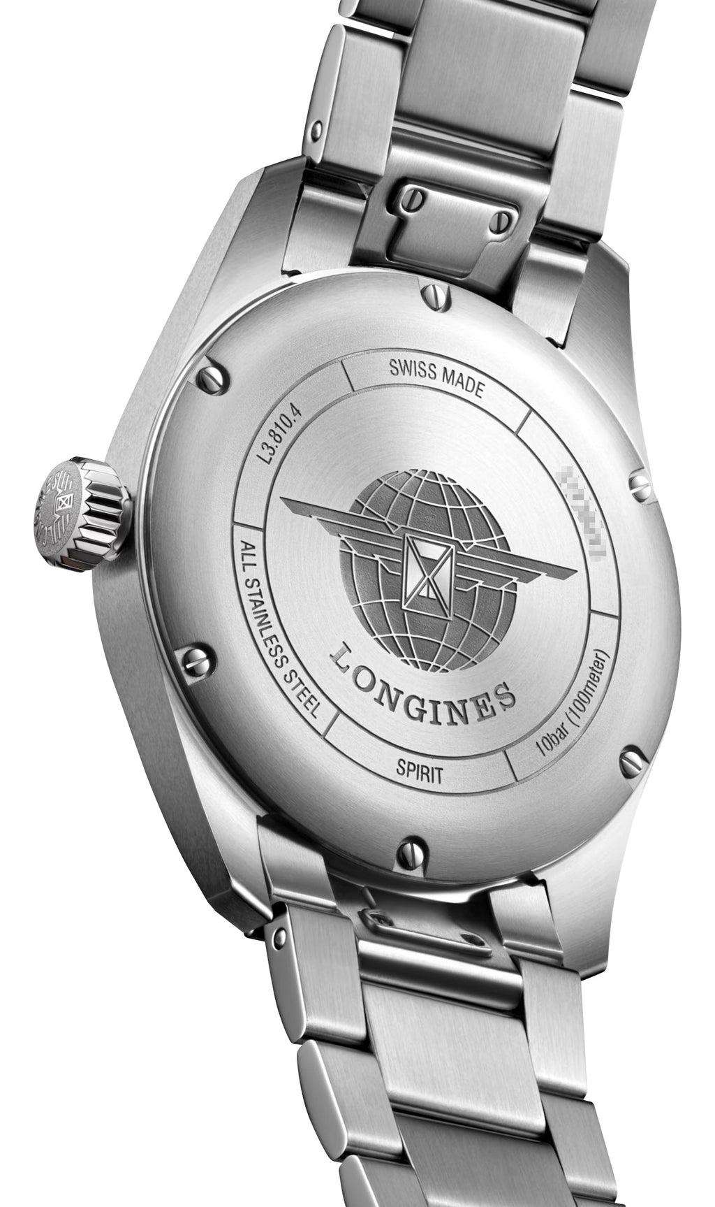 Longines Spirit Prestige Edition Automatic COSC Stainless Steel Silver Dial Interchangeable Brown Leather/NATO Strap Date Mens Watch L3.810.4.73.9 wholesalehk.shop