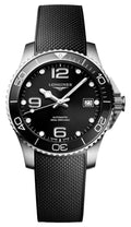 Longines HydroConquest Automatic Stainless Steel Black Dial Black Rubber Strap Date Divers Mens Watch L3.780.4.56.9 wholesalehk.shop