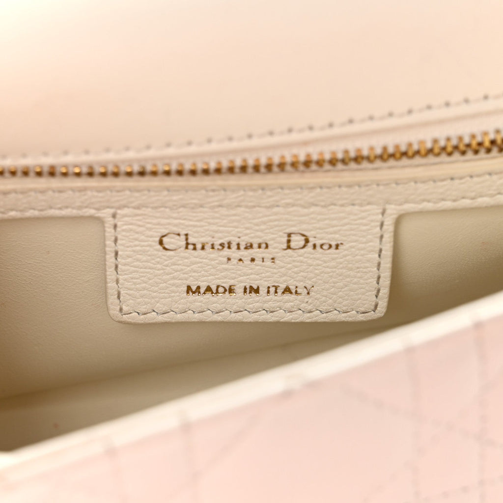 Calfskin Cannage Small Caro Bag Ivory wholesalehk.shop