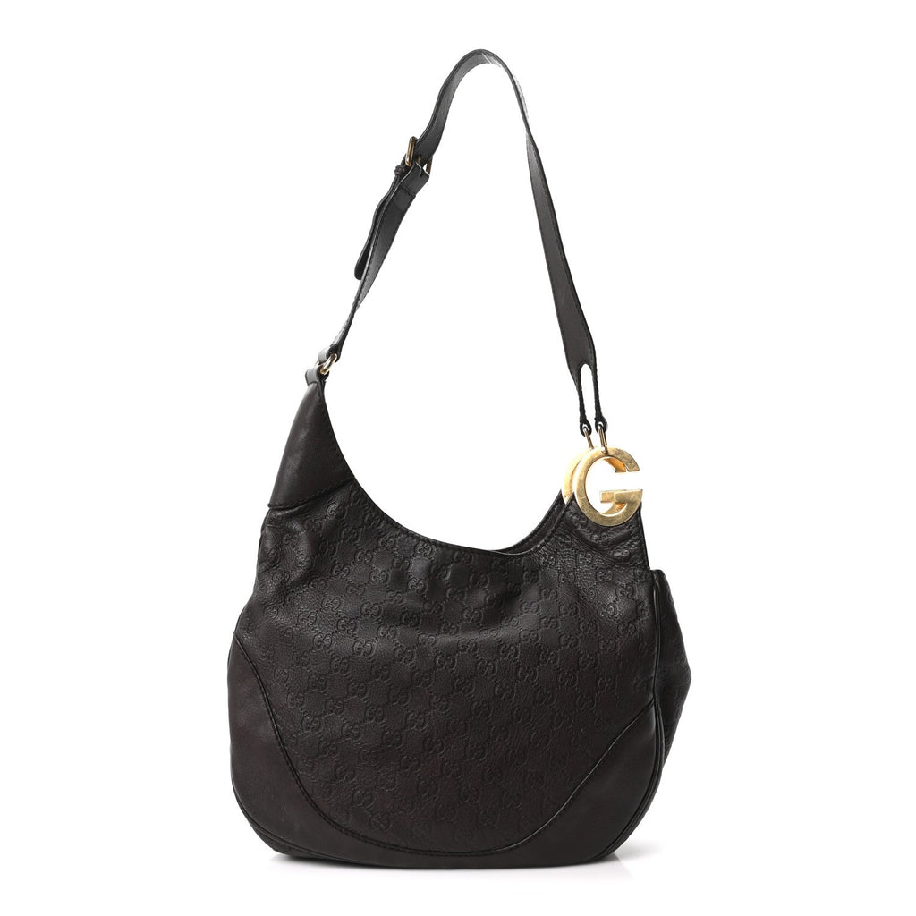 Guccissima Medium Charlotte Hobo Dark Brown £¨ Direct shipment via from wholesalehk.shop