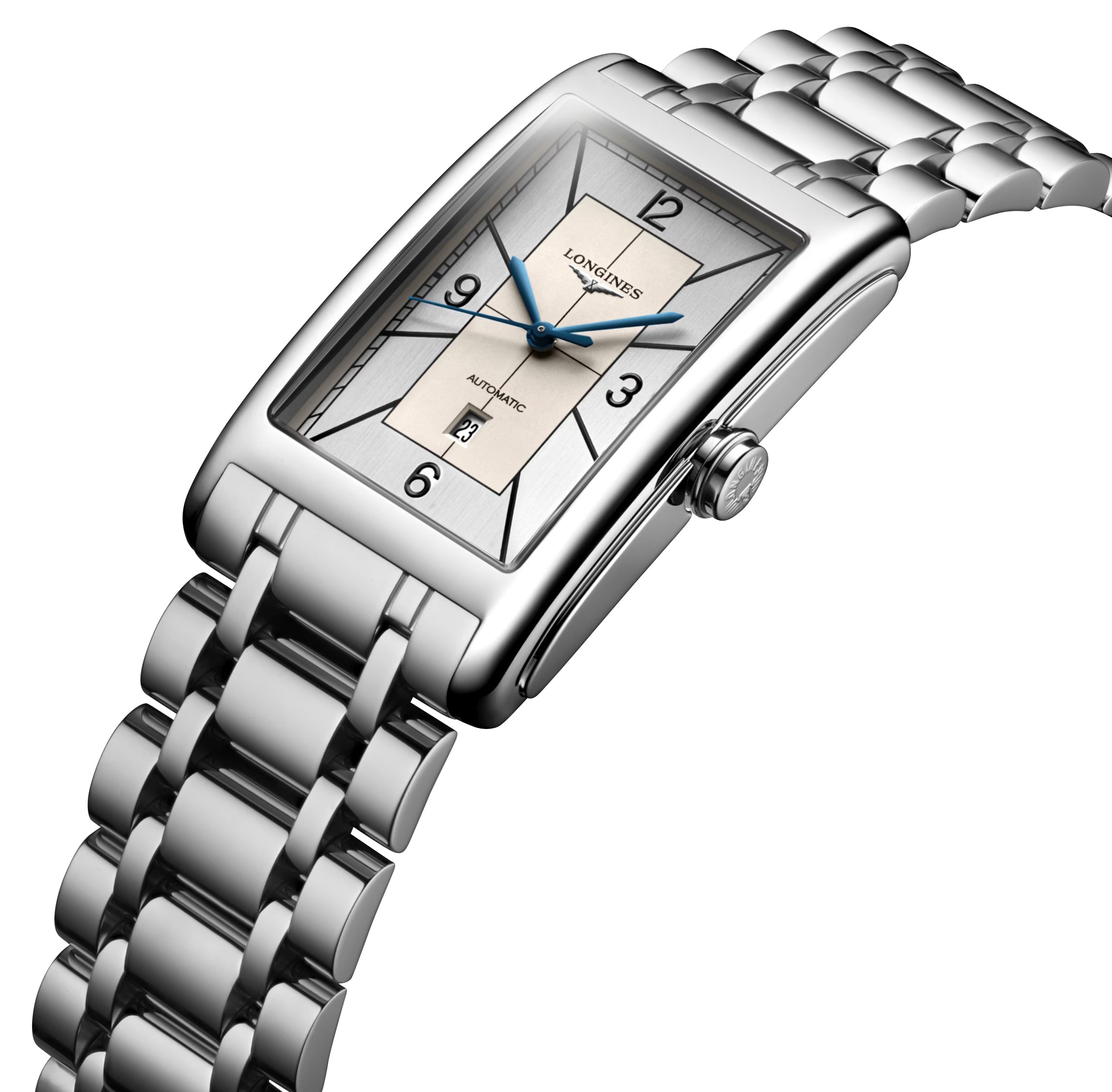 Longines DolceVita Automatic Stainless Steel Silver Dial Date Mens Watch L5.767.4.73.6 wholesalehk.shop