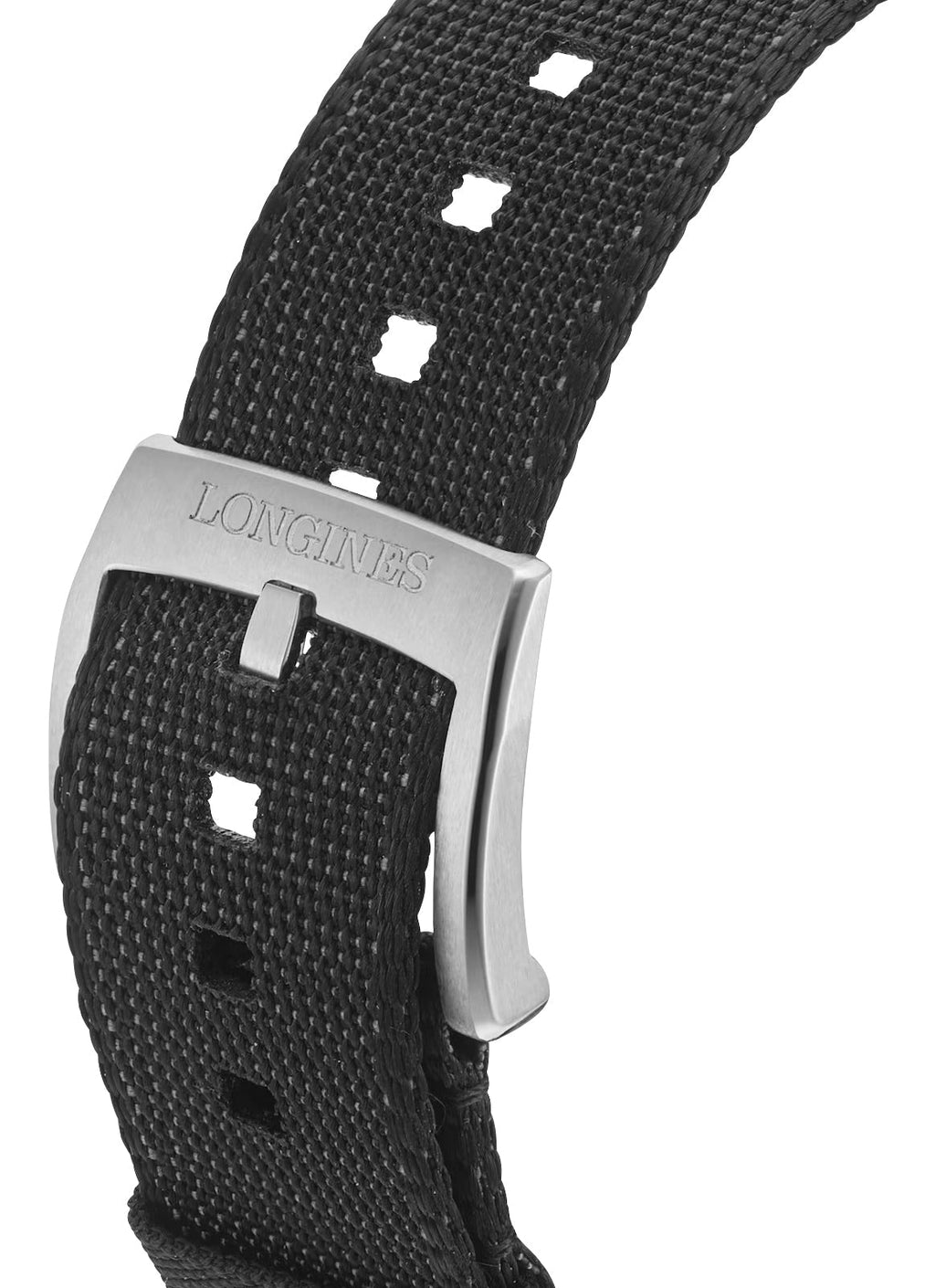 Longines Spirit Automatic COSC Titanium Gray Dial Black Nylon Strap Mens Watch L3.810.1.53.2 wholesalehk.shop