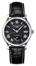 Longines Master Collection Automatic Stainless Steel Black Dial Black Leather Strap Date Power Reserve Mens Watch L2.708.4.51.7 wholesalehk.shop