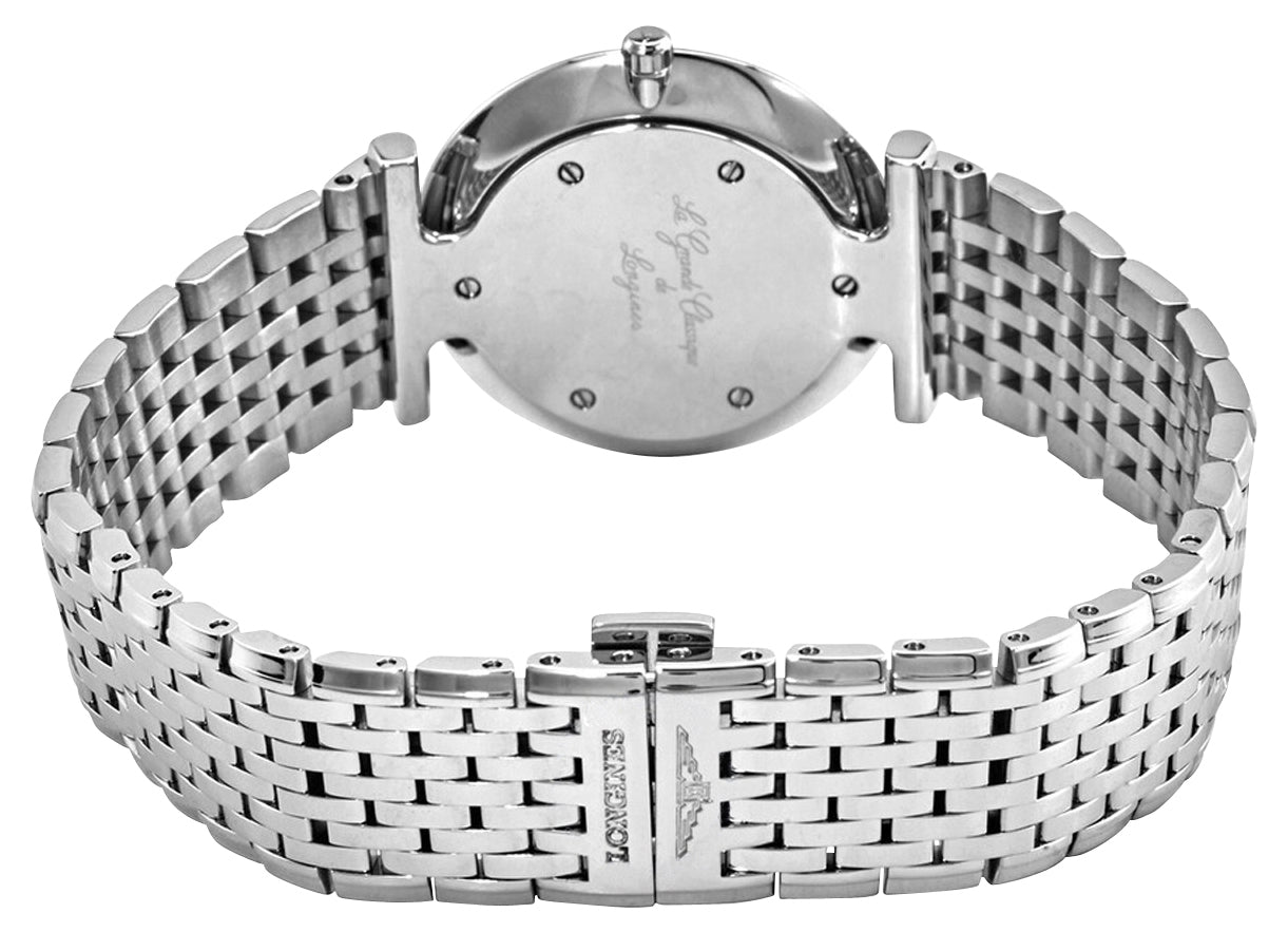 Longines La Grande Classique Stainless Steel White Dial Diamonds Quartz Womens Watch L4.513.0.11.6 wholesalehk.shop