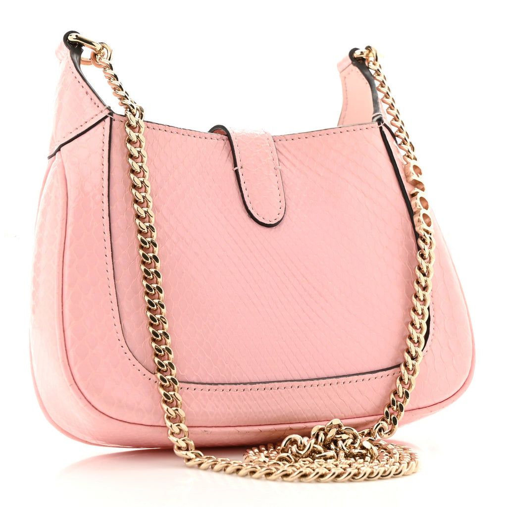 Snakeskin Mini Jackie Notte Bag Pink £¨ Direct shipment via from wholesalehk.shop