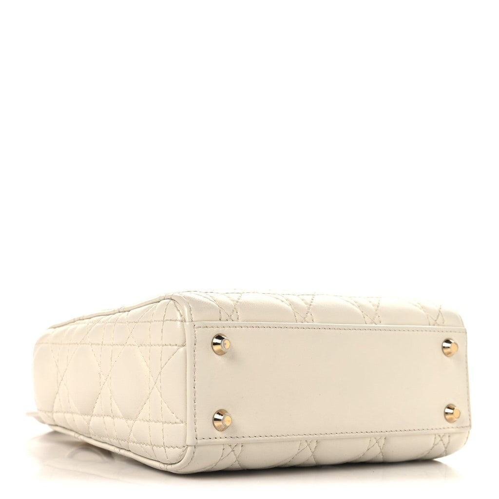 Lambskin Cannage Small My ABCDior Lady Dior Latte wholesalehk.shop